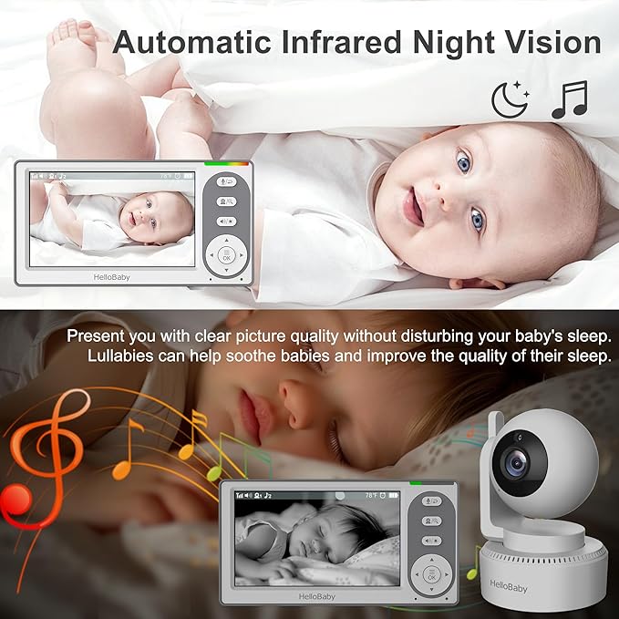 hellobaby-hb6148-babyphone-vid-o-4-3-30h-sans-wifi image 5