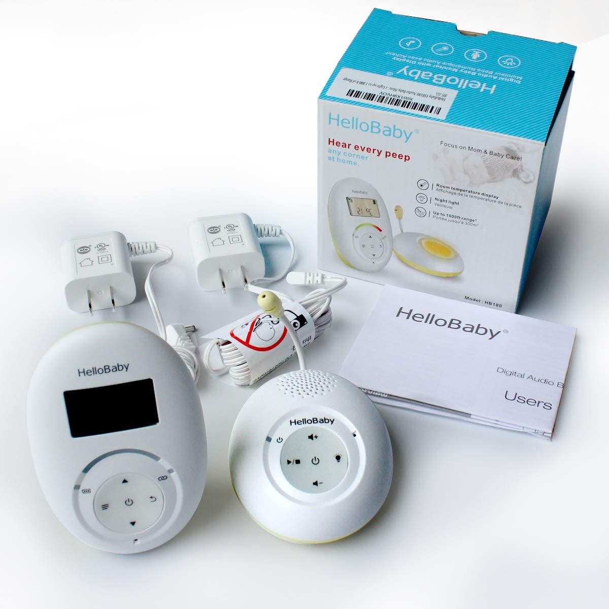 hellobaby-hb180-babyphone-audio-dect-double-sens-port-e-300m image 8