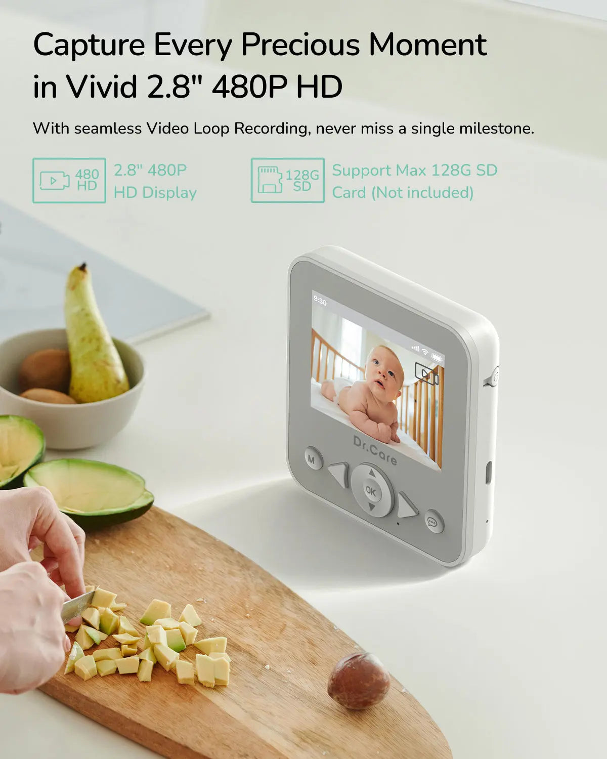 dr-care-neoview-bbm002-babyphone-cam-ra-sans-wifi-2-8-solo image 7