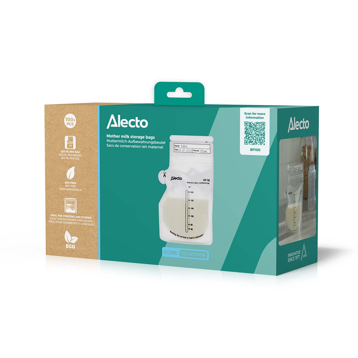 alecto-baby-bf100-sachets-lait-maternel-220-ml-lot-100-st-riles image 8