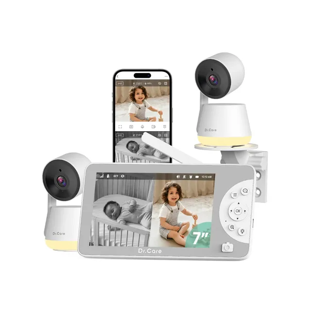 dr-care-lumiview-max-sbm009-babyphone-vid-o-7-2k-2-cam-ras image 1