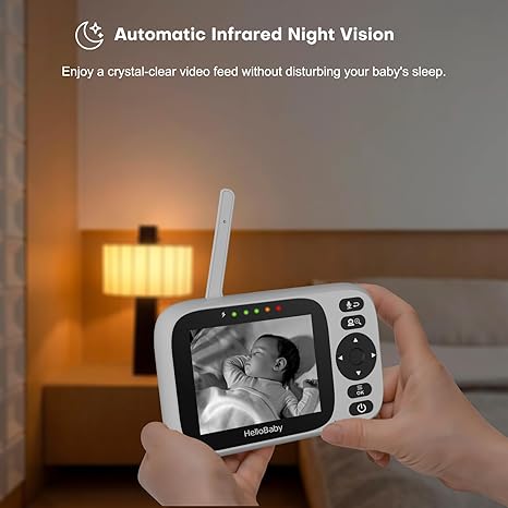 hellobaby-hb6339-babyphone-vid-o-3-2-ips-sans-wifi image 3