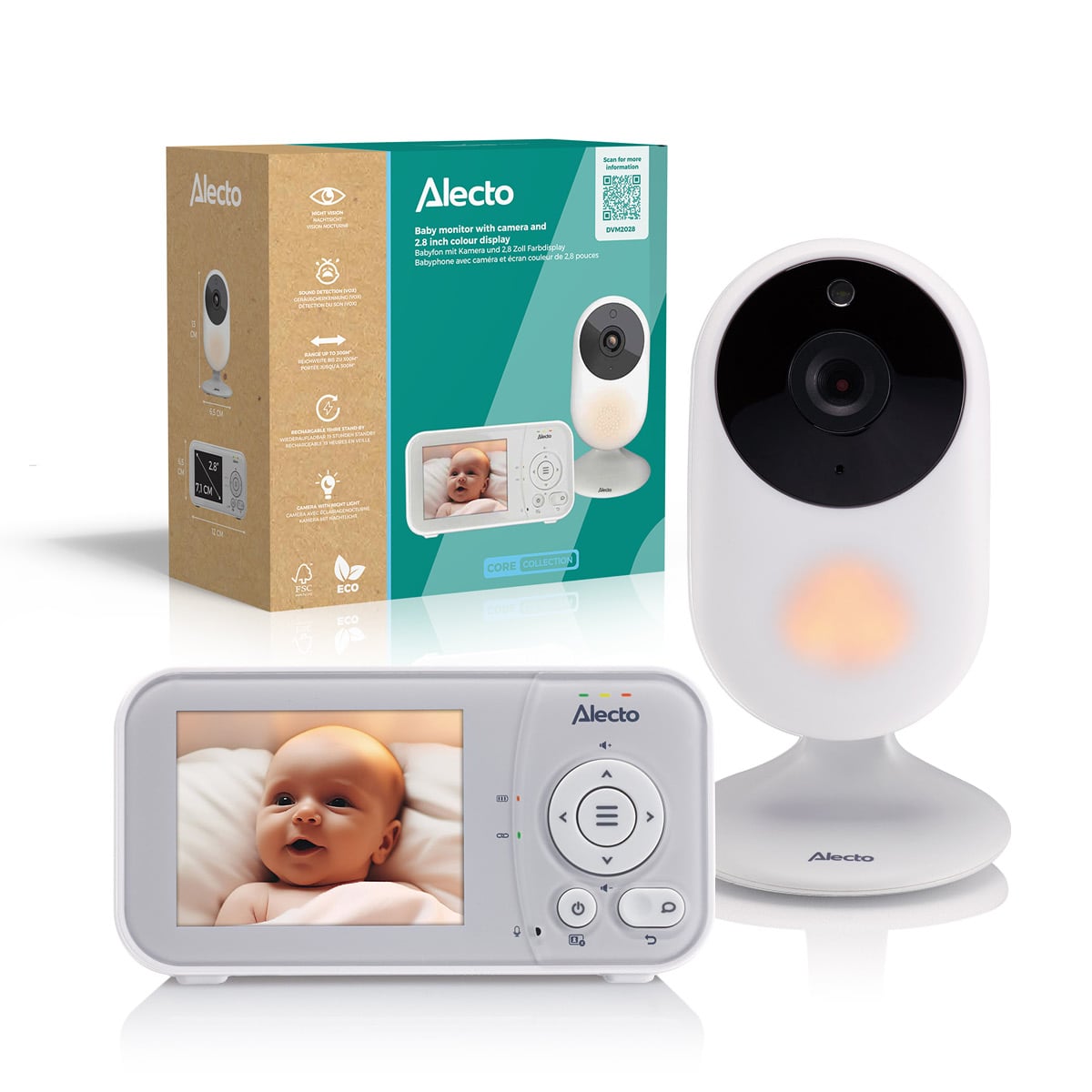 alecto-dvm2028-babyphone-vid-o-2-8-blanc-gris-nuit image 5