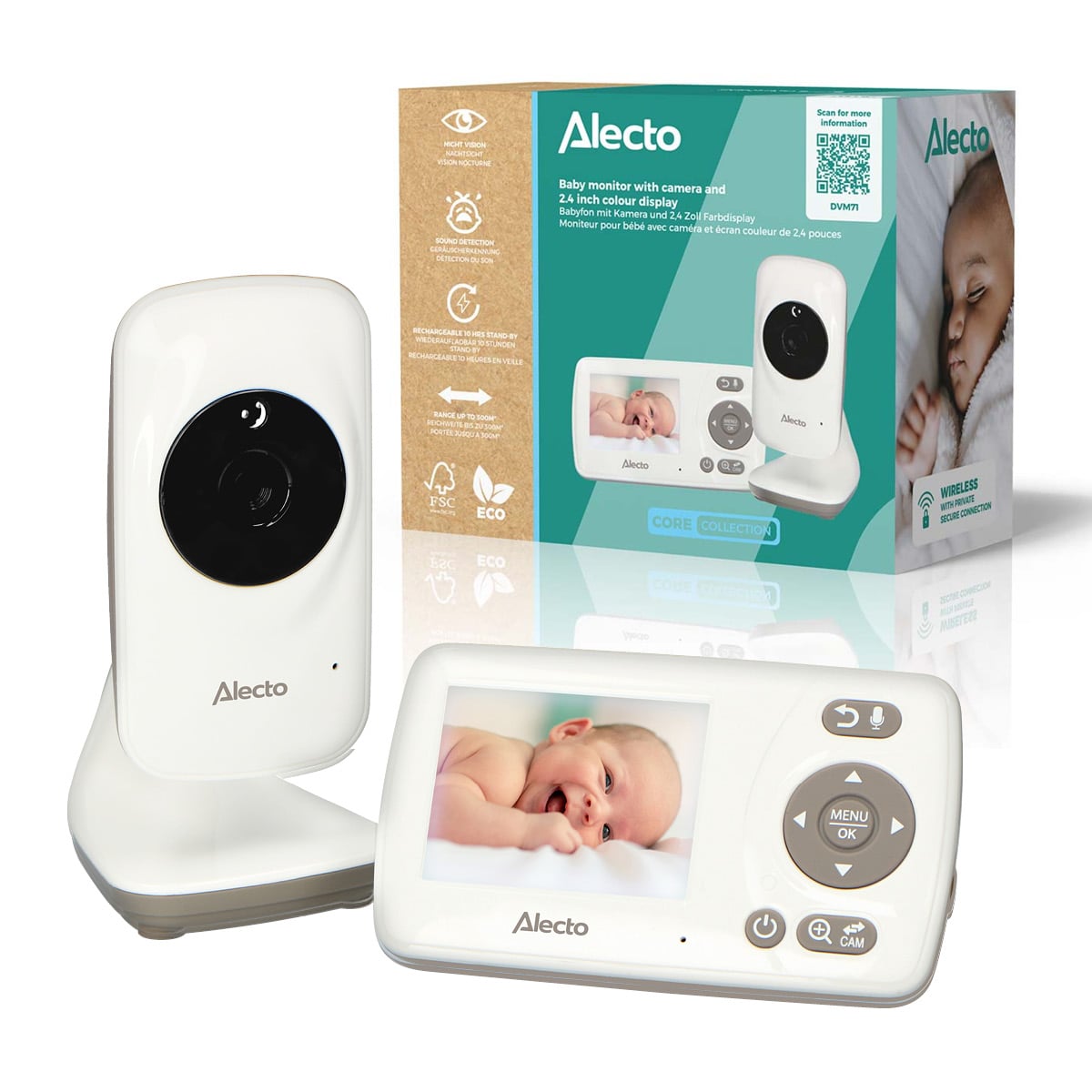 alecto-baby-dvm71-babyphone-vid-o-cran-2-4-pouces-vision-nocturne image 4