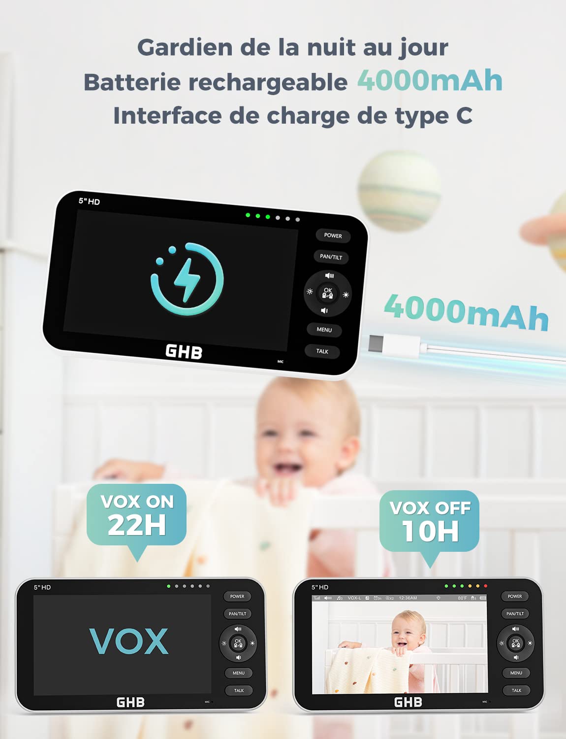 ghb-video-babyphone-vid-o-5-720p-rotation-350-4000-mah image 7