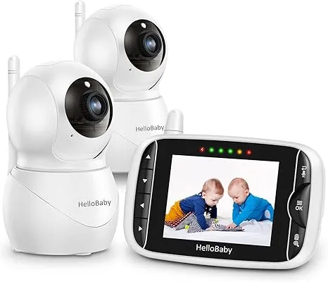 hellobaby-hb66pro-2-babyphone-vid-o-2-cam-ras-sans-wifi image 1