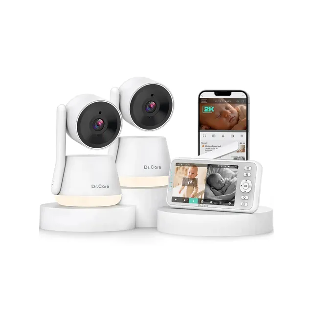 dr-care-lumiview-sbm003-babyphone-vid-o-2-cam-ras-2k-wifi-veilleuse image 1