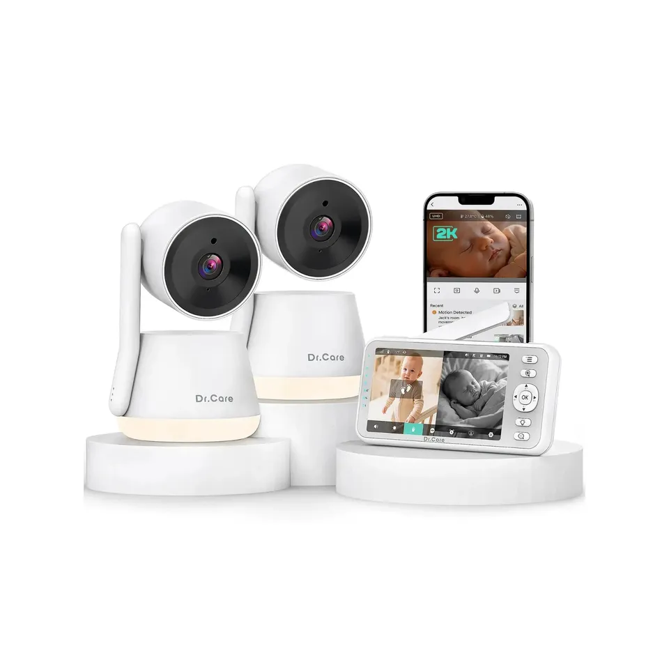 dr-care-lumiview-sbm003-babyphone-vid-o-2-cam-ras-2k-wifi-veilleuse image 1