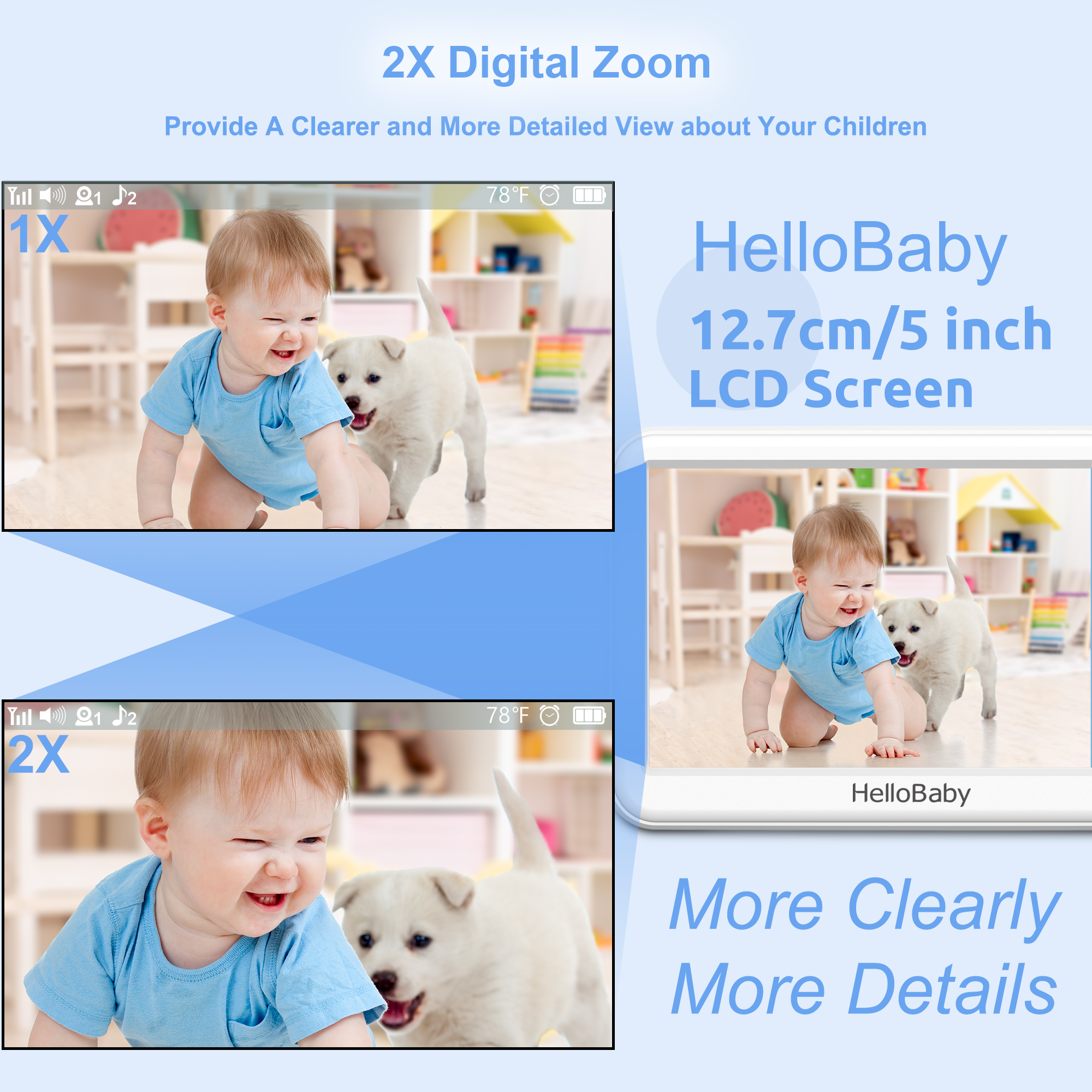 hellobaby-bbm838-babyphone-vid-o-5-sans-wifi-4000mah image 6
