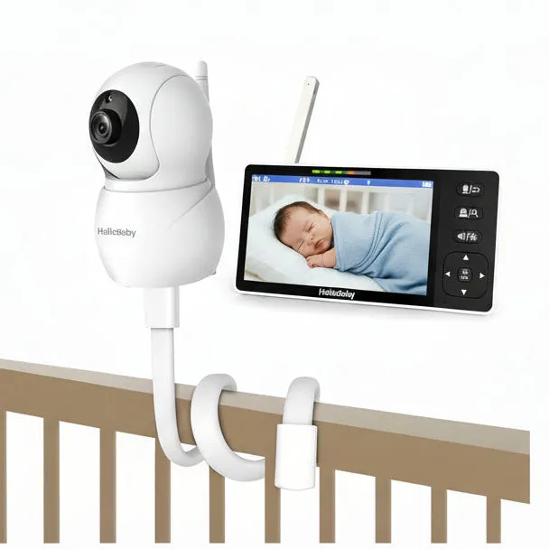 hellobaby-hb6081-babyphone-vid-o-5-5-720p-avec-support image 1