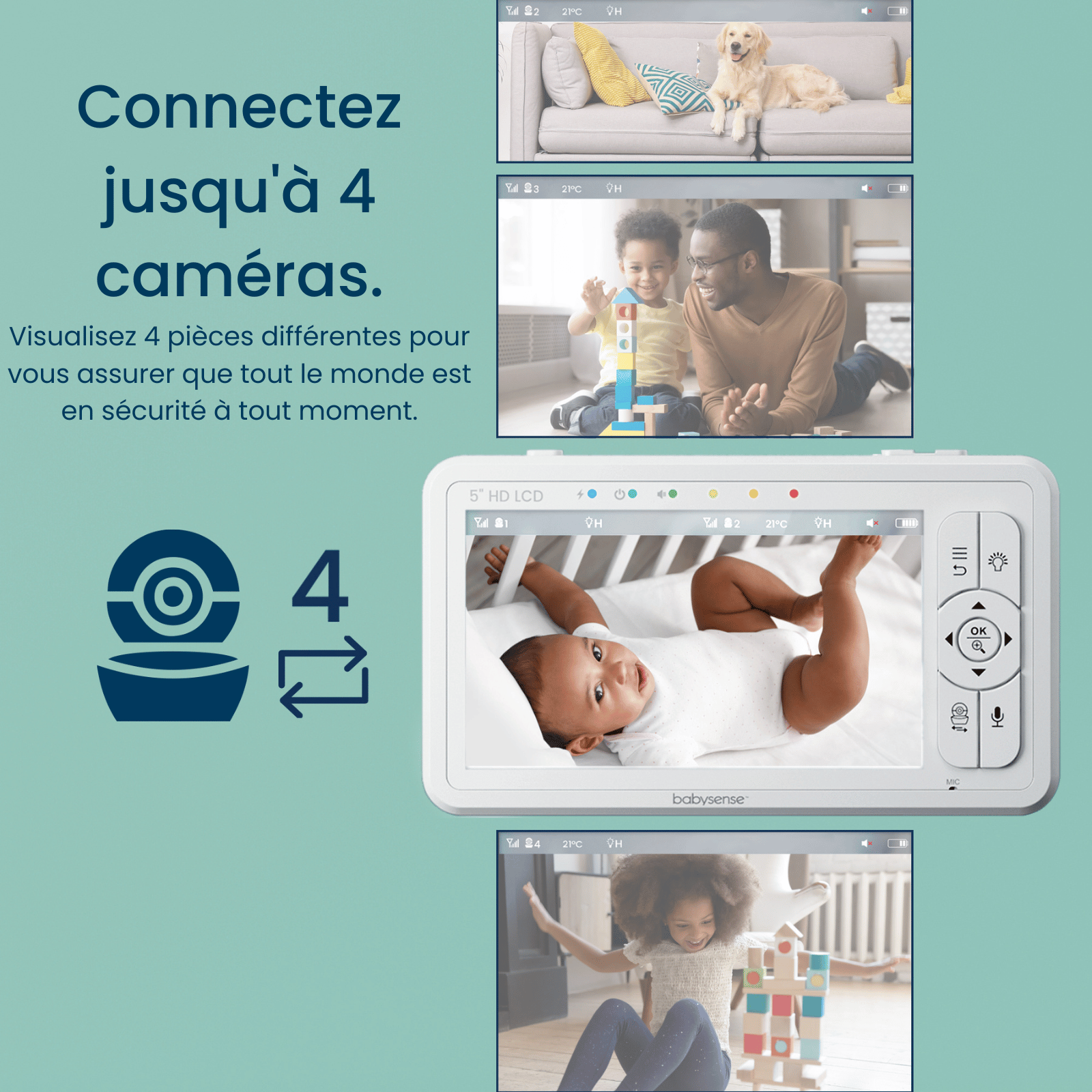 babysense-hd-s2-babyphone-vid-o-hd-5-1-cam-ra-sans-wifi image 7