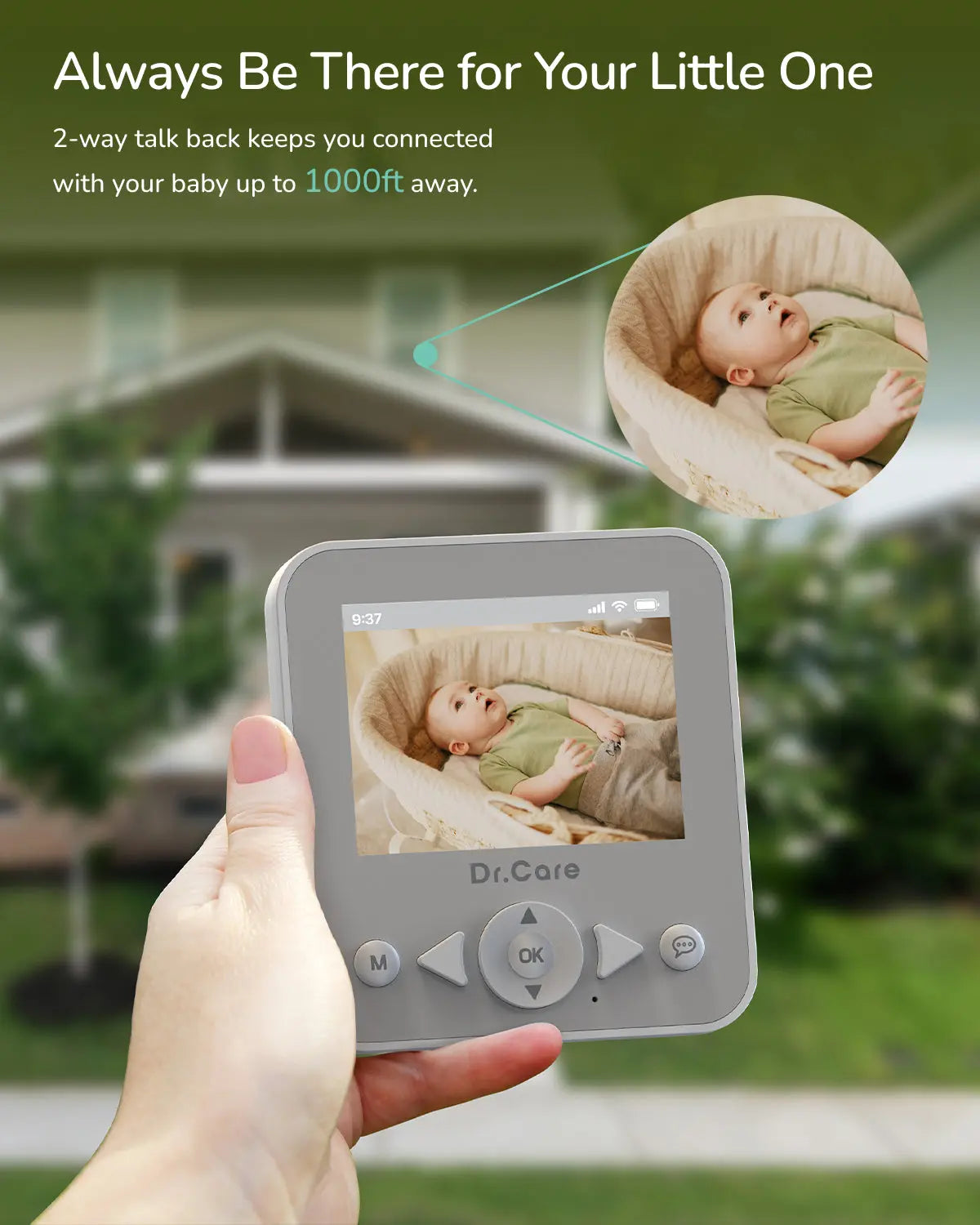 dr-care-neoview-bbm002-babyphone-cam-ra-sans-wifi-2-8-solo image 4