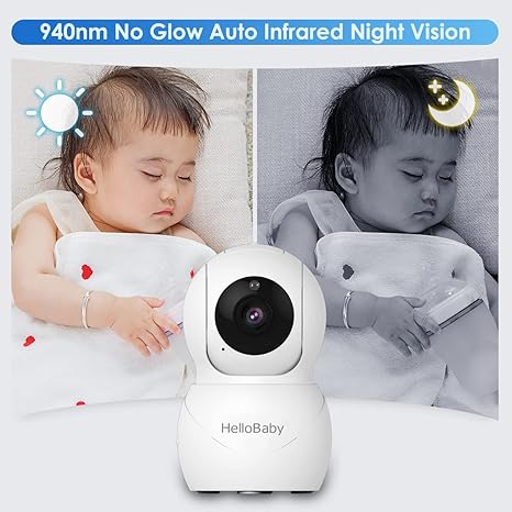 hellobaby-hb66-pro-babyphone-vid-o-support-cran-3-2-300m image 4