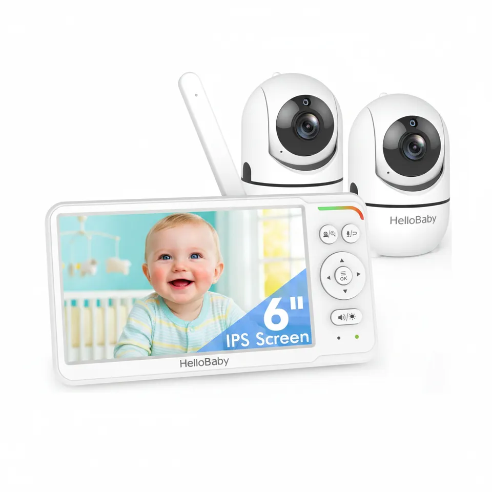 hellobaby-hb6560-2-babyphone-2-cam-ras-cran-6-partag image 1