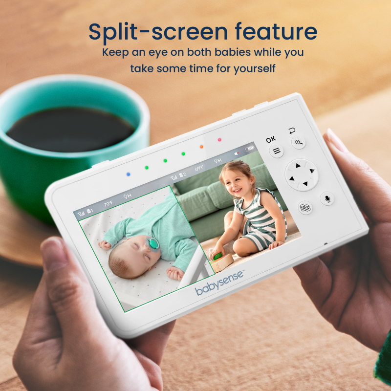 babysense-v43-babyphone-vid-o-2-cam-ras-cran-divis-4-3 image 4