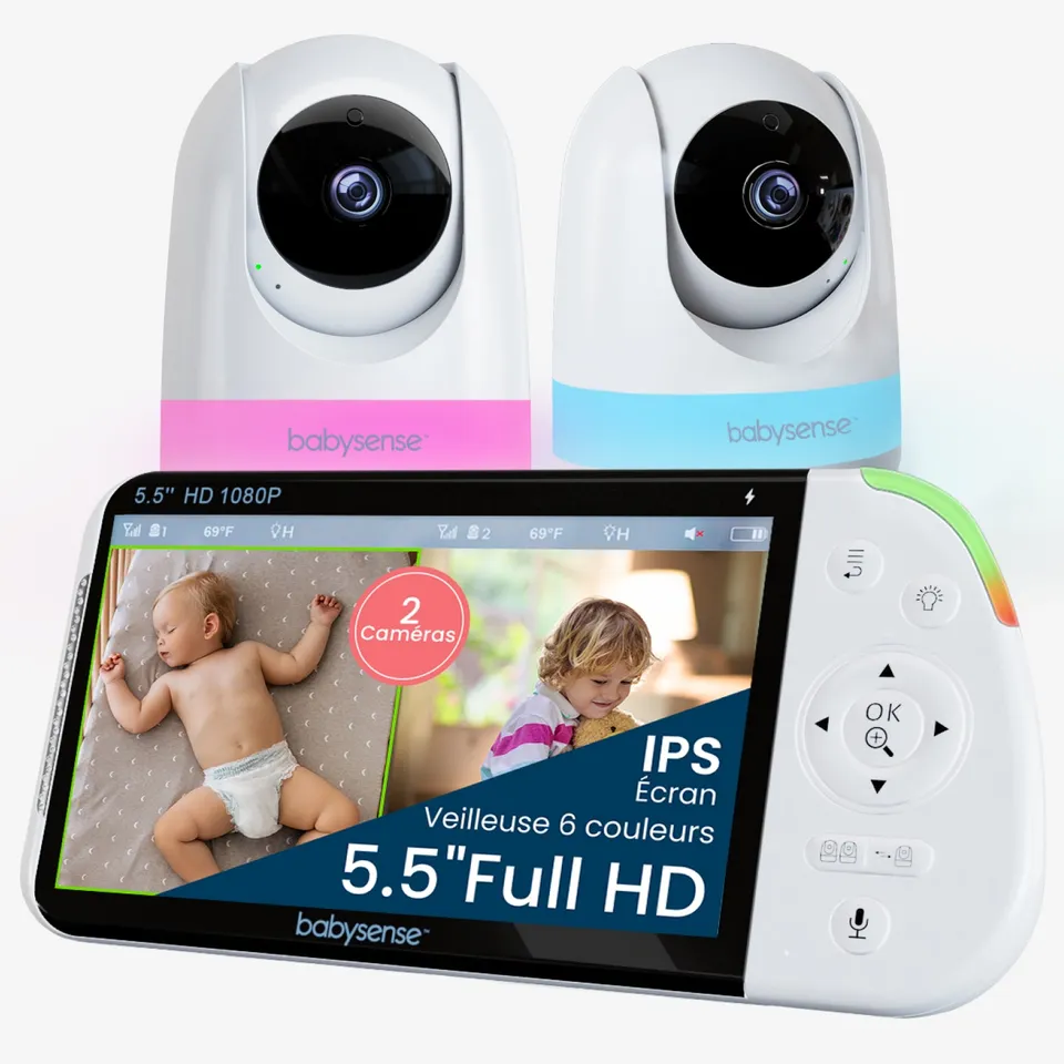 babysense-pro-babyphone-vid-o-2-cam-ras-sans-wifi-full-hd image 1