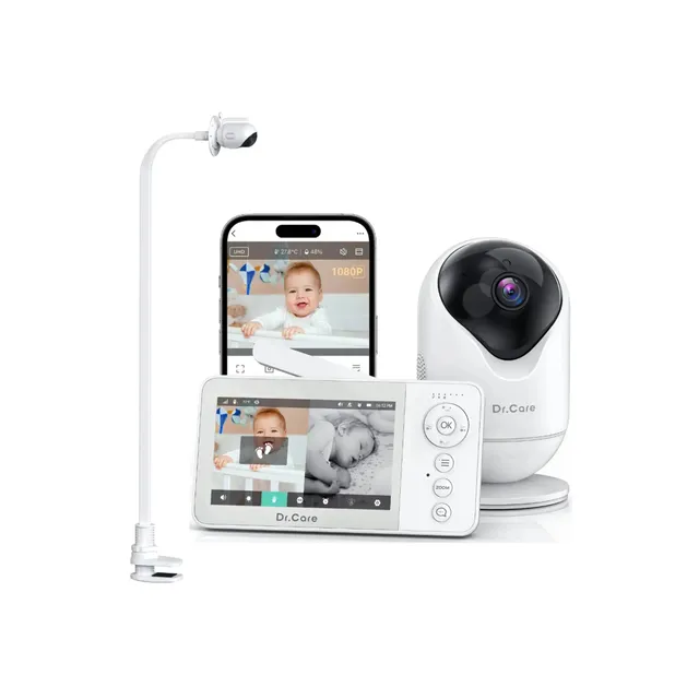 dr-care-vistaview-lite-rb-sbm002-babyphone-cam-ra-4-2-chambres image 1