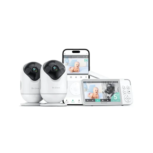 dr-care-smart-baby-monitor-sbm001-babyphone-vid-o-2-cam-ras-2k image 1