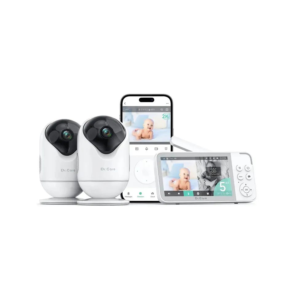 dr-care-smart-baby-monitor-sbm001-babyphone-vid-o-2-cam-ras-2k image 1