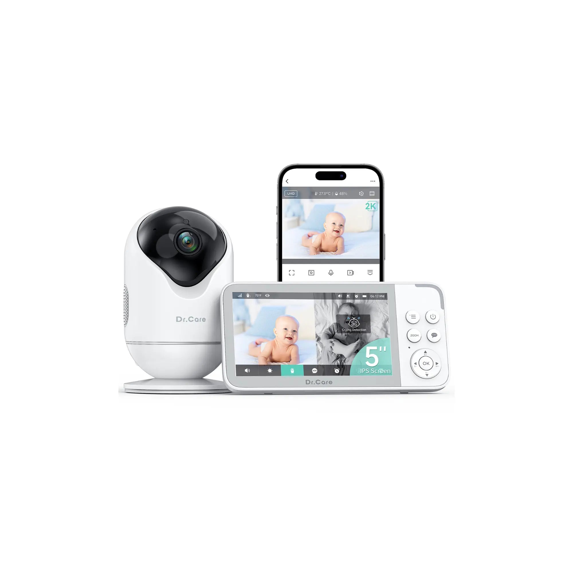 dr-care-vistaview-sbm001-babyphone-5-2k-wifi-1-cam-ra-zones image 1
