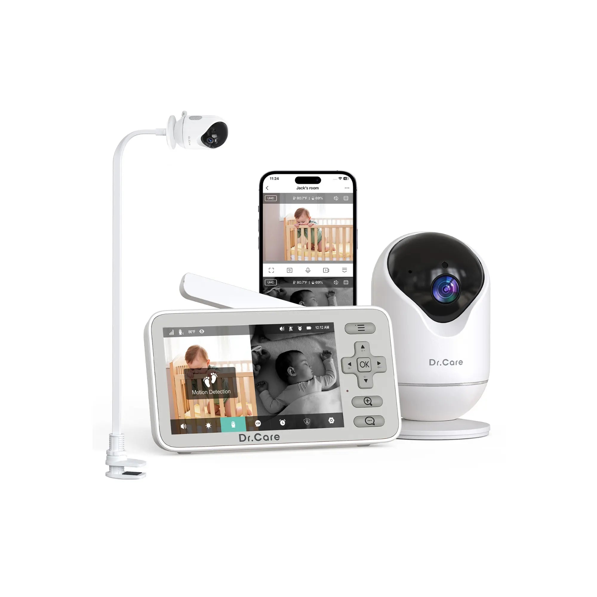 dr-care-vistaview-lite-sbm005-babyphone-vid-o-4-pince-lit image 1