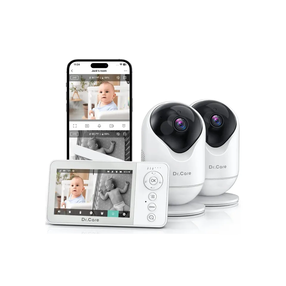 dr-care-vistaview-lite-rb-sbm002-babyphone-2-cam-ras-cran-partag image 1