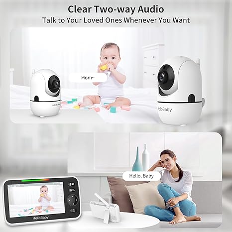 hellobaby-hb6550-3-babyphone-vid-o-5-3-cam-ras-sans-wifi image 2