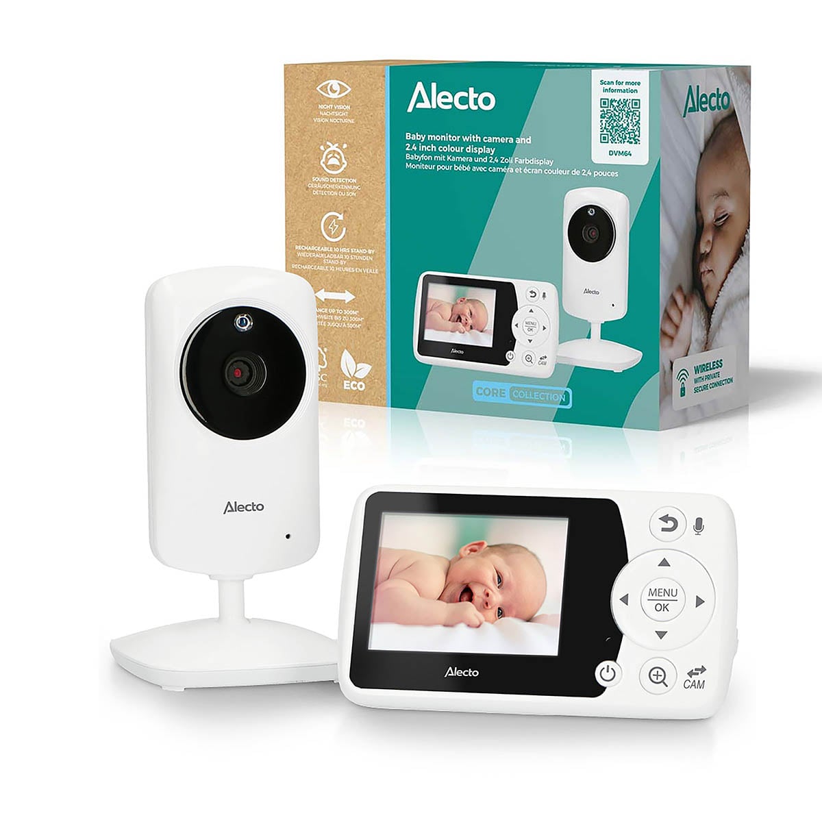 alecto-dvm64-babyphone-vid-o-cam-ra-cran-2-4-blanc image 3