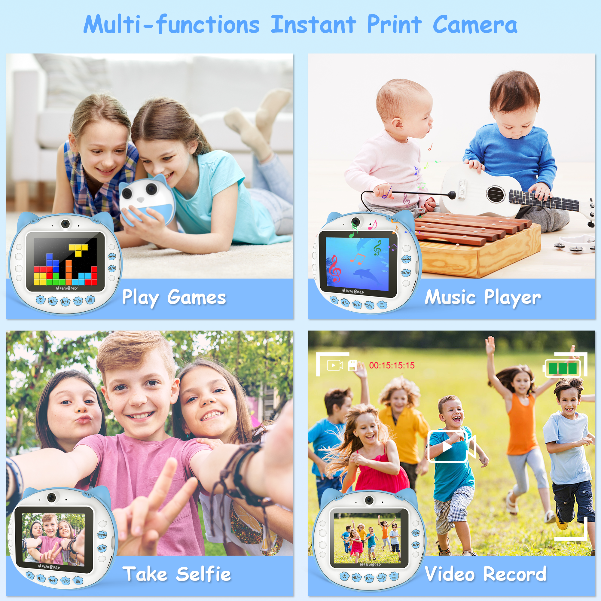hellobaby-instant-print-appareil-photo-enfant-bleu-12mp image 6