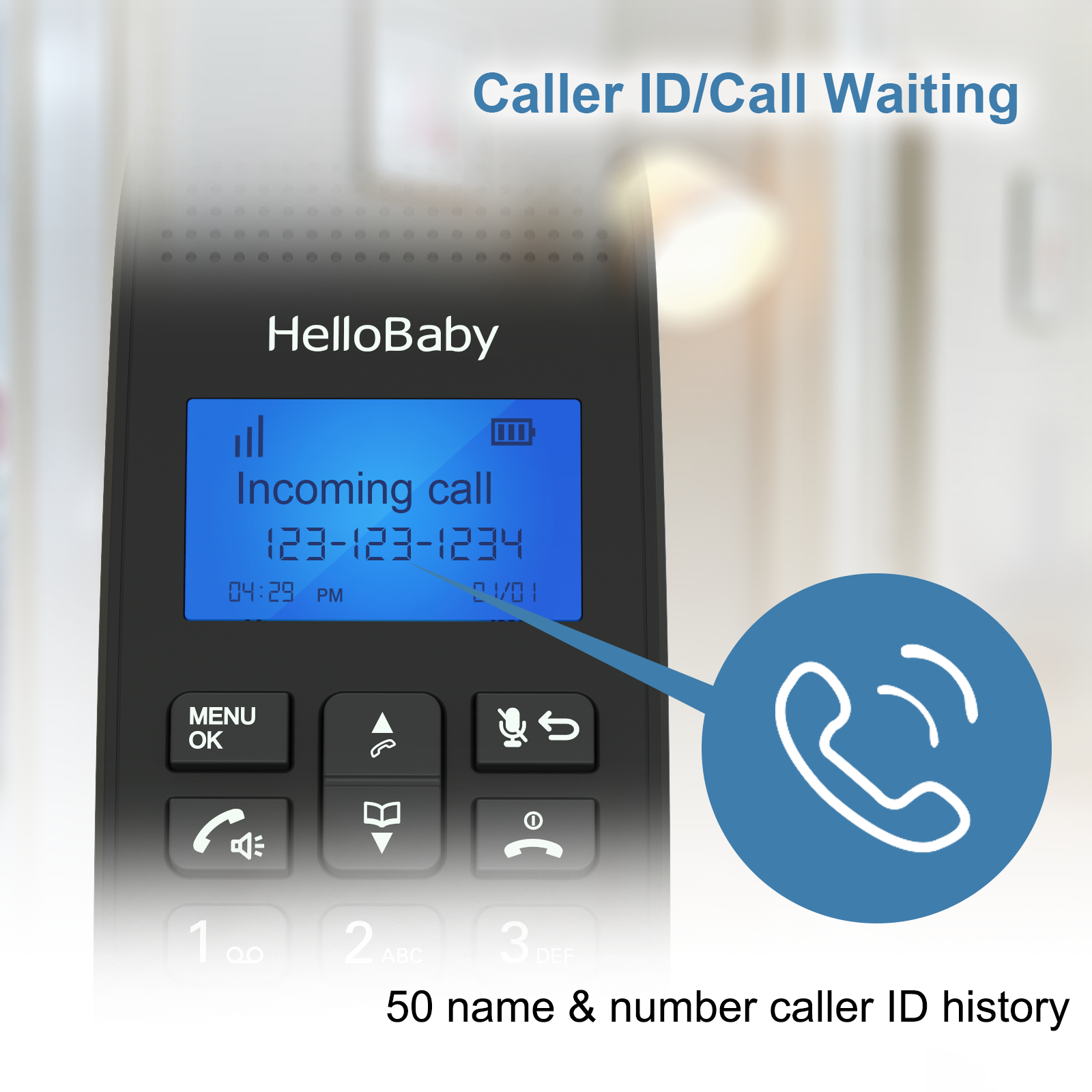 hellobaby-hb1688-1-t-l-phone-fixe-sans-fil-dect-blocage-d-appels image 6