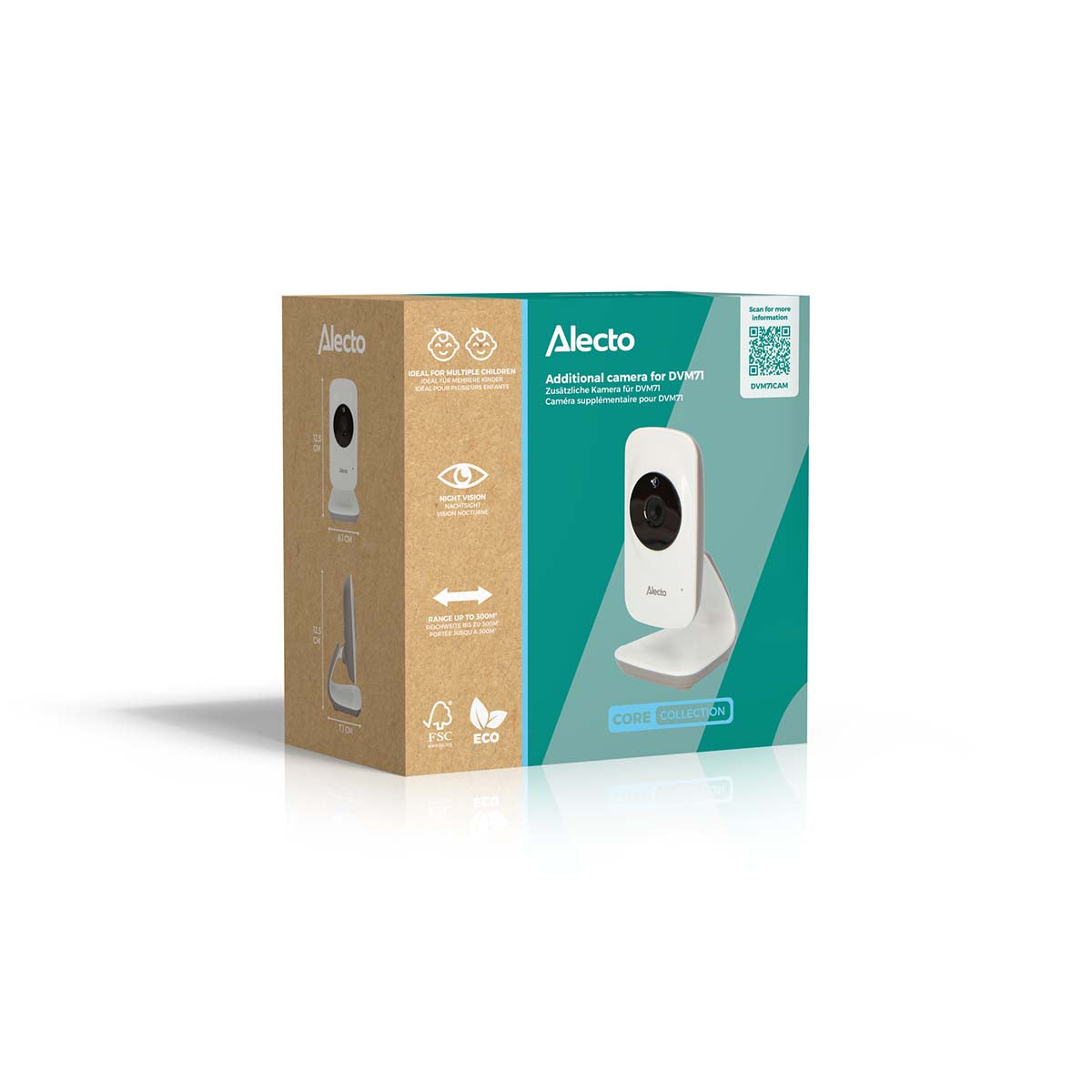 alecto-baby-dvm-dvm71cam-cam-ra-b-b-blanche image 5