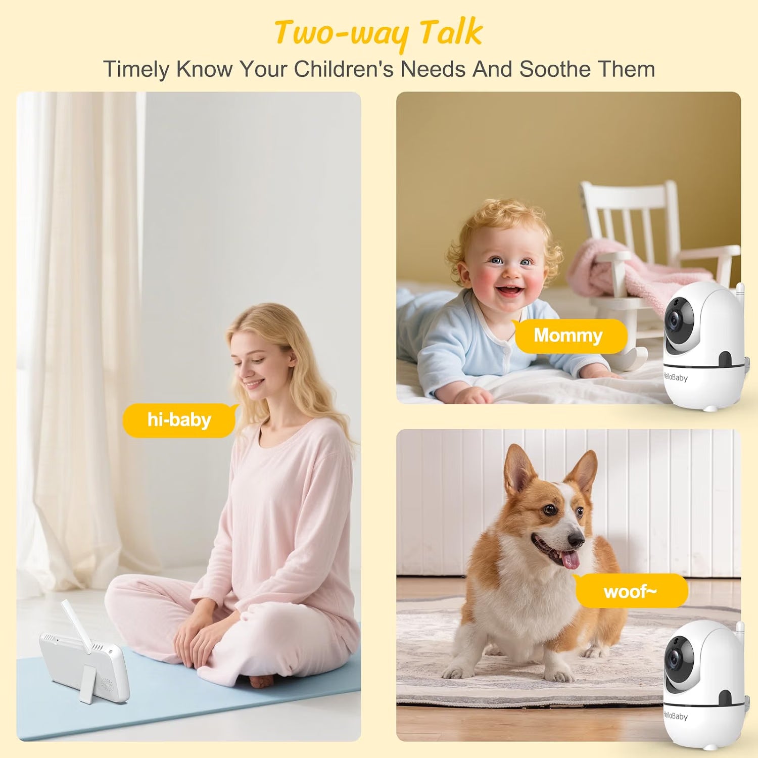 hellobaby-hb6550plus-babyphone-vid-o-6-pouces-2-cam-ras image 7