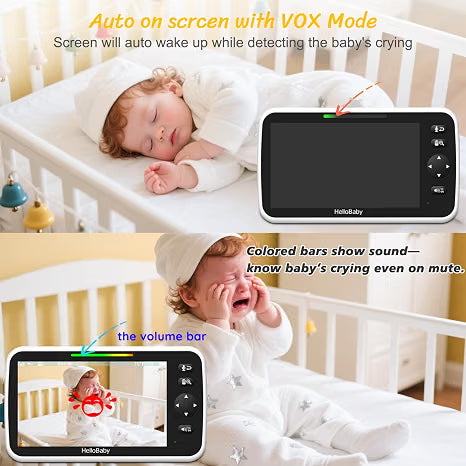 hellobaby-hb6550plus-babyphone-vid-o-6-pouces-2-cam-ras image 4