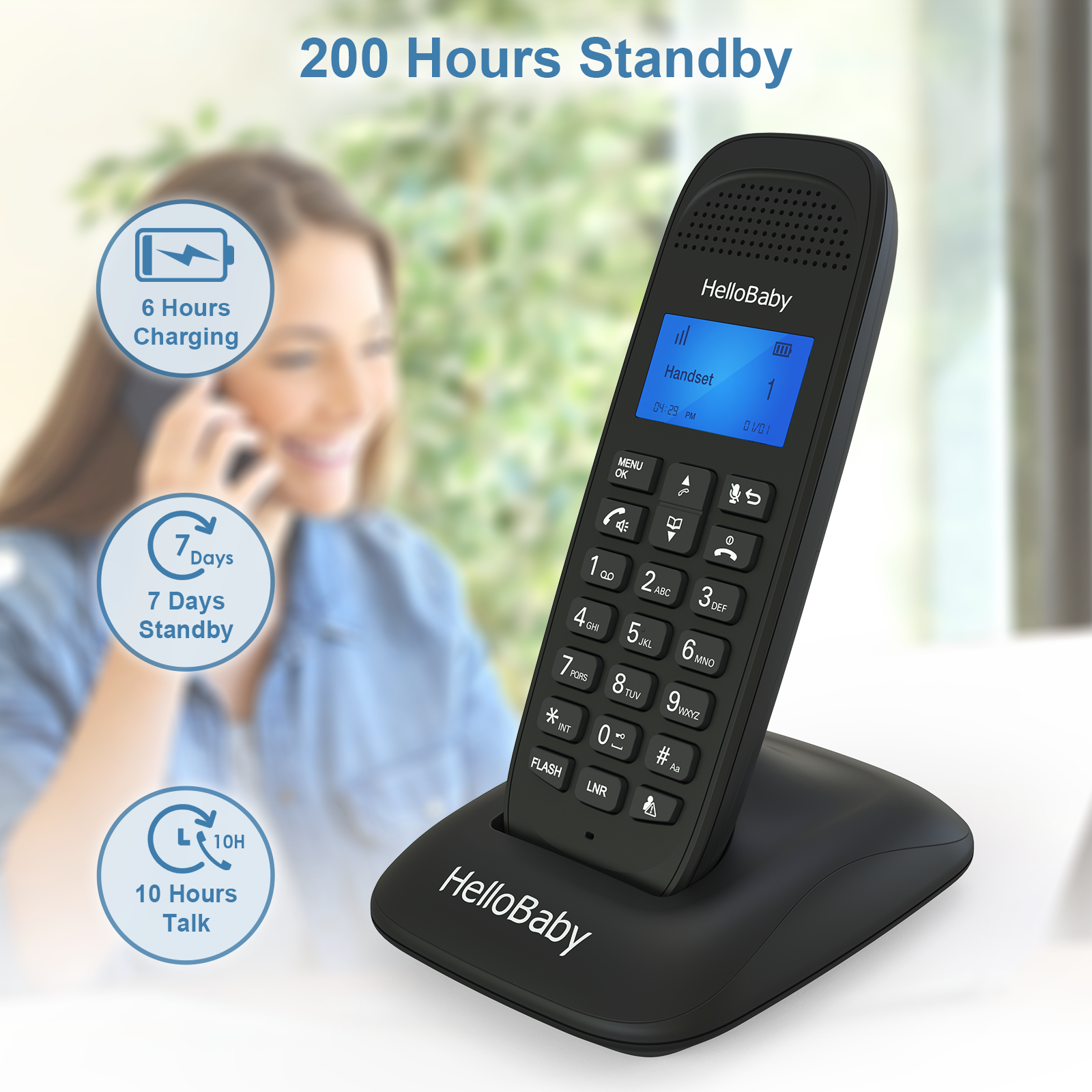 hellobaby-hb1688-2-t-l-phone-sans-fil-dect-2-combin-s-anti-spam image 2