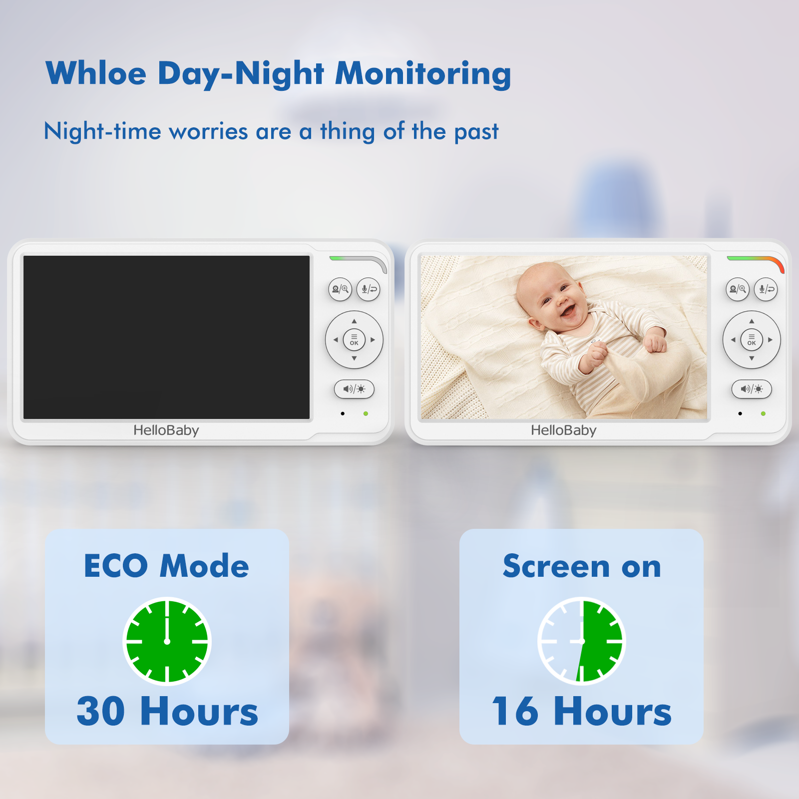 hellobaby-hb6560-babyphone-vid-o-6-pouces-avec-support image 4