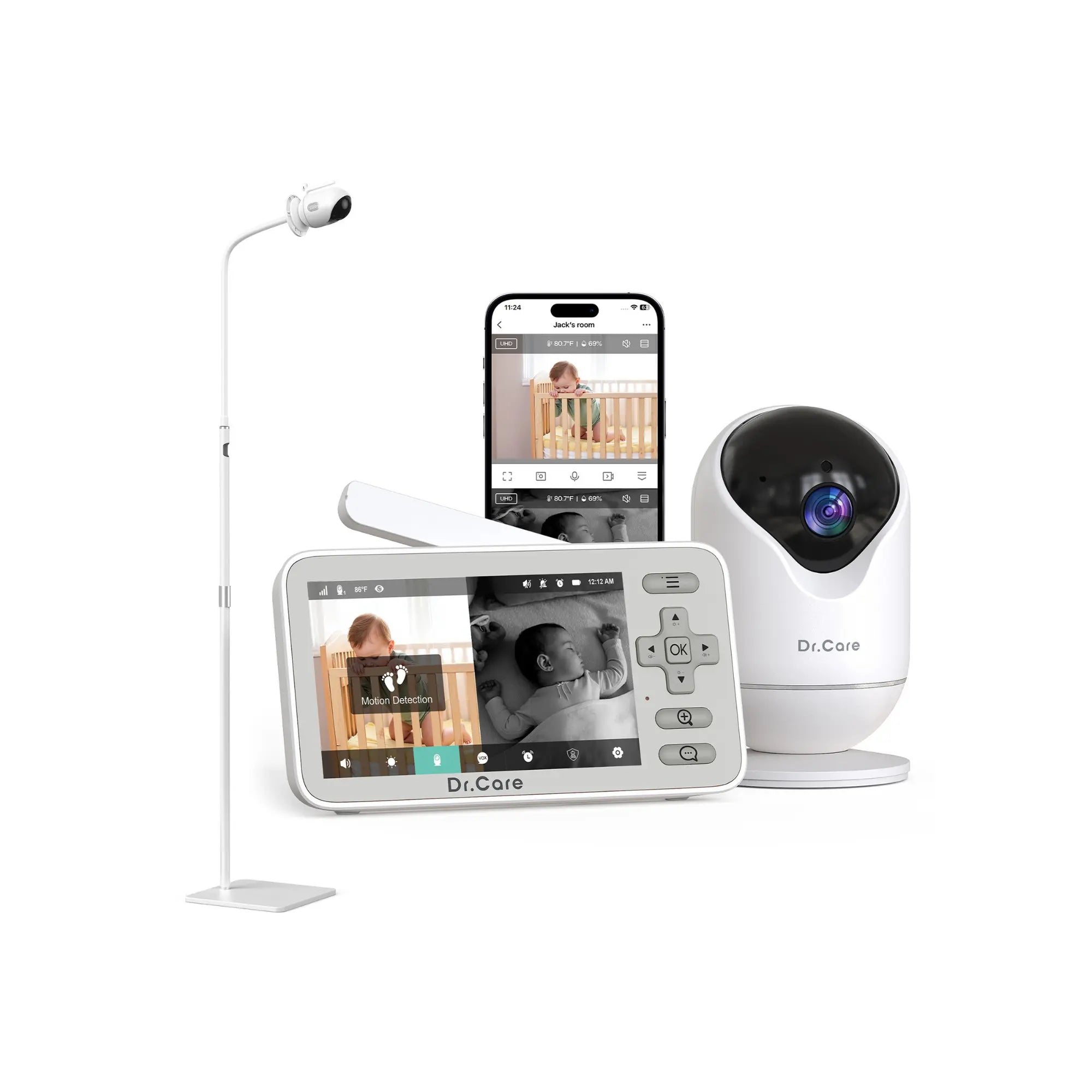 dr-care-vistaview-lite-sbm005-babyphone-vid-o-pied-1080p image 1