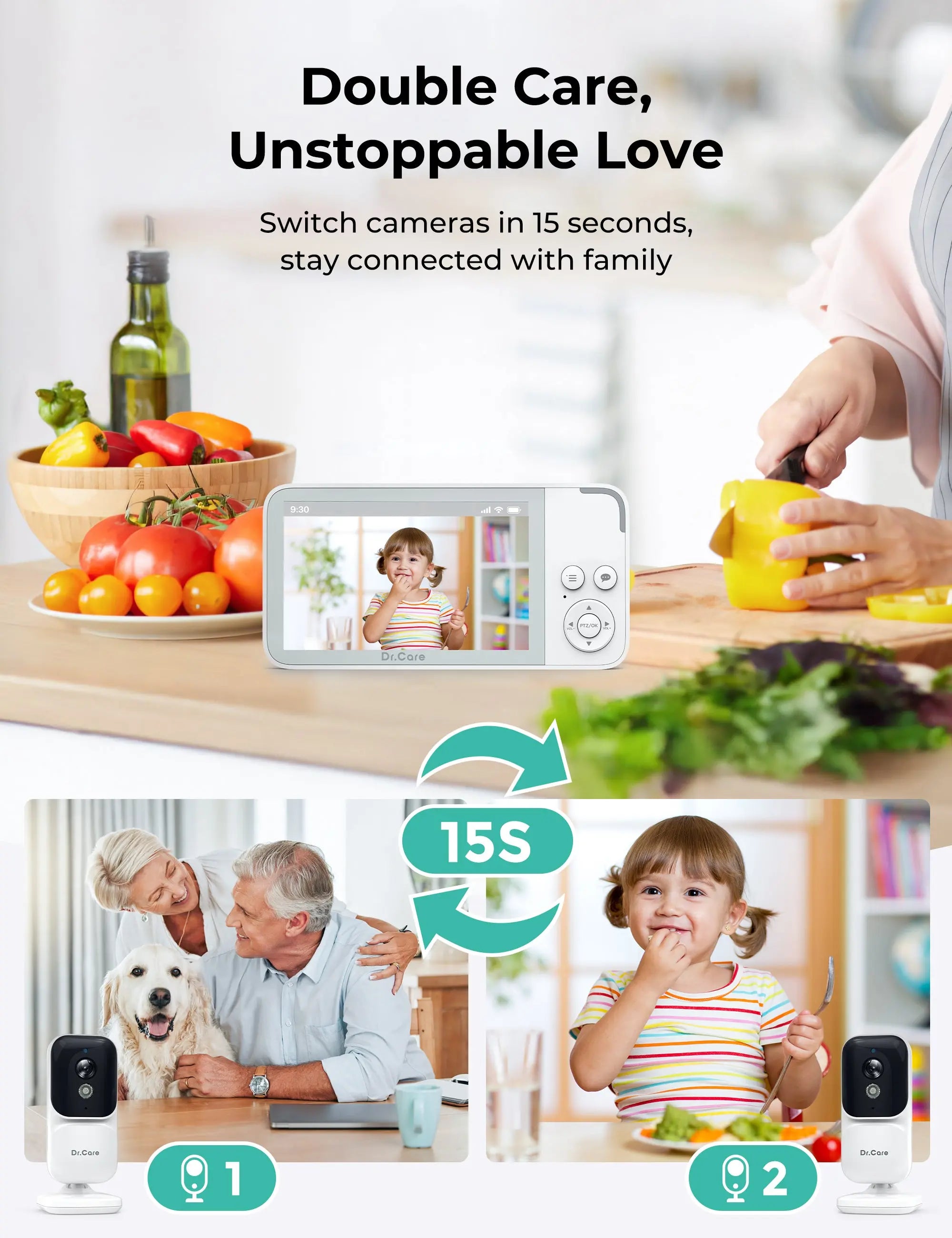 dr-care-neoview-bbm003-babyphone-vid-o-1-cam-ra-3-5-hd image 3