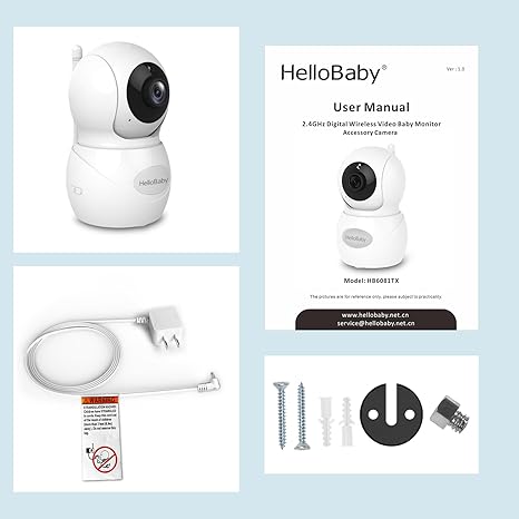hellobaby-hb6081-cam-ra-additionnelle-b-b-cam-ra-seule-vision-nuit image 2