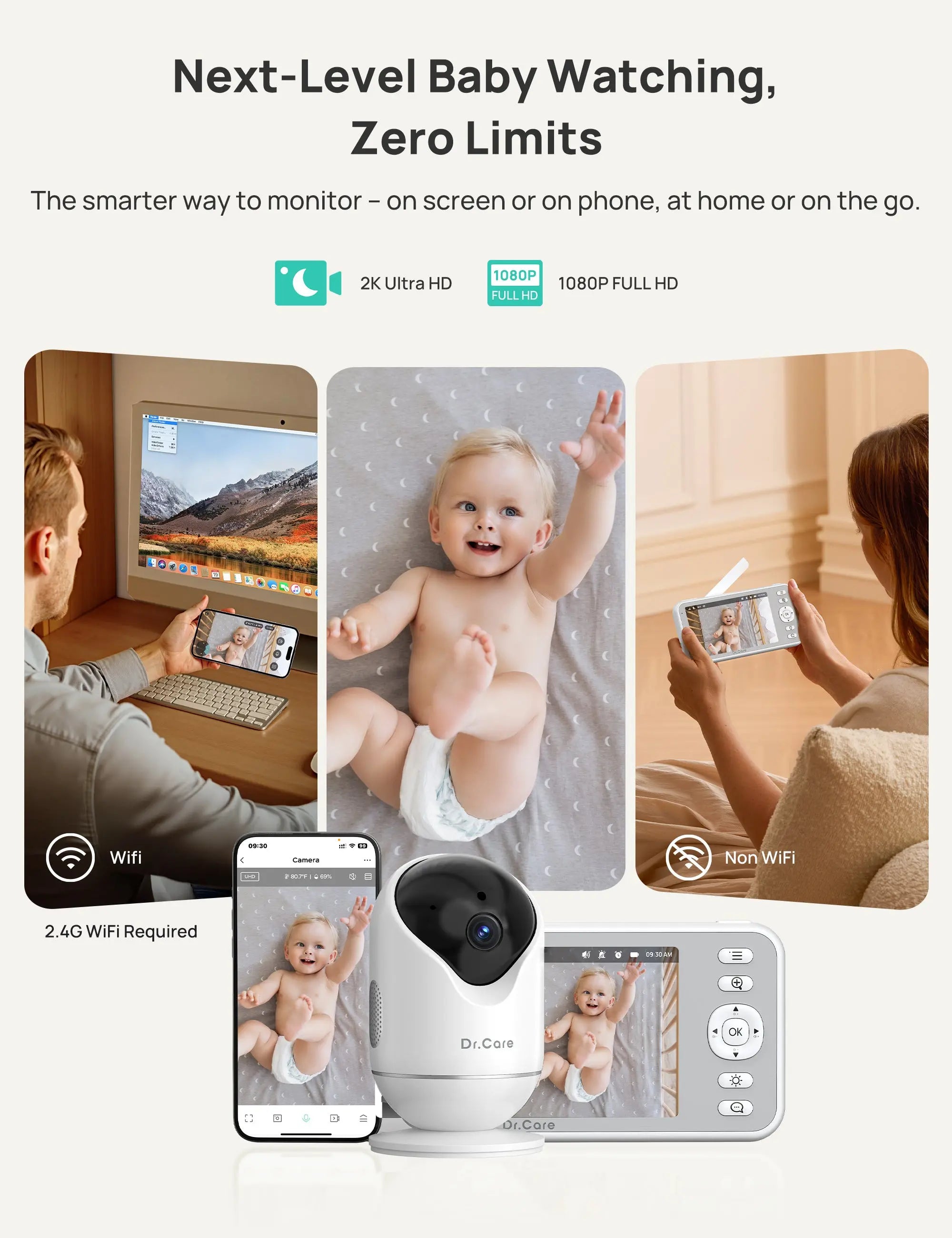 dr-care-smart-baby-monitor-sbm004-babyphone-vid-o-5-2k-unit-seule image 6