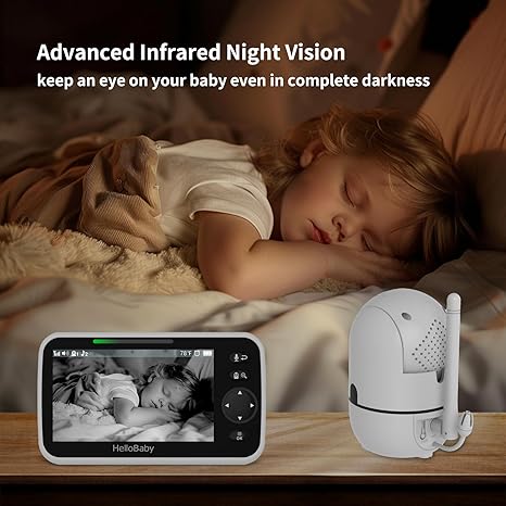 hellobaby-hb6550-3-babyphone-vid-o-5-3-cam-ras-sans-wifi image 5