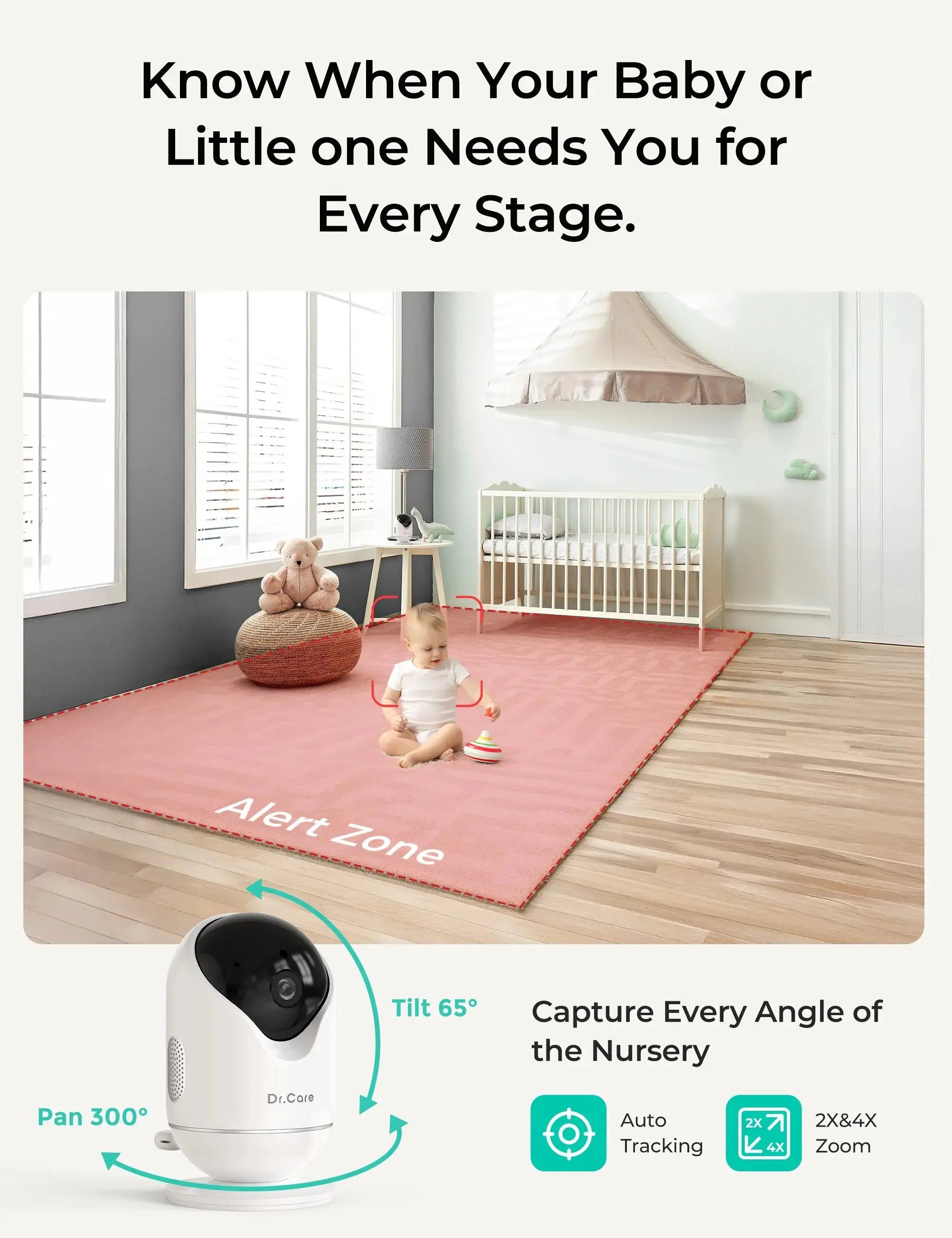 dr-care-vistaview-sbm001-babyphone-2-cam-ras-pied image 5