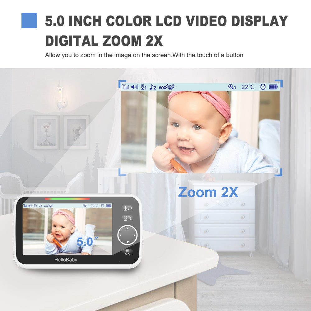 hellobaby-hb50-moniteur-b-b-vid-o-avec-support-sans-wifi image 7