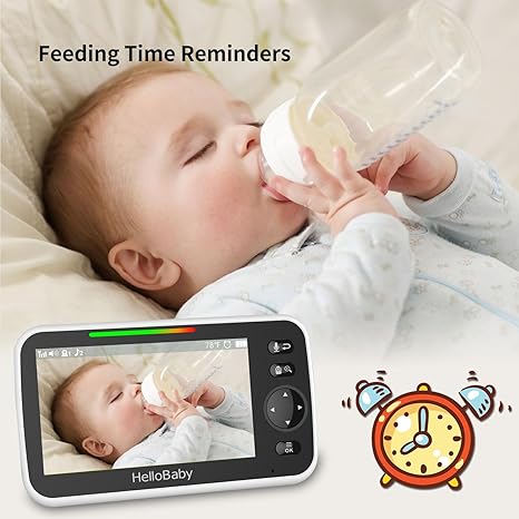 hellobaby-hb6550-3-babyphone-vid-o-5-3-cam-ras-sans-wifi image 4