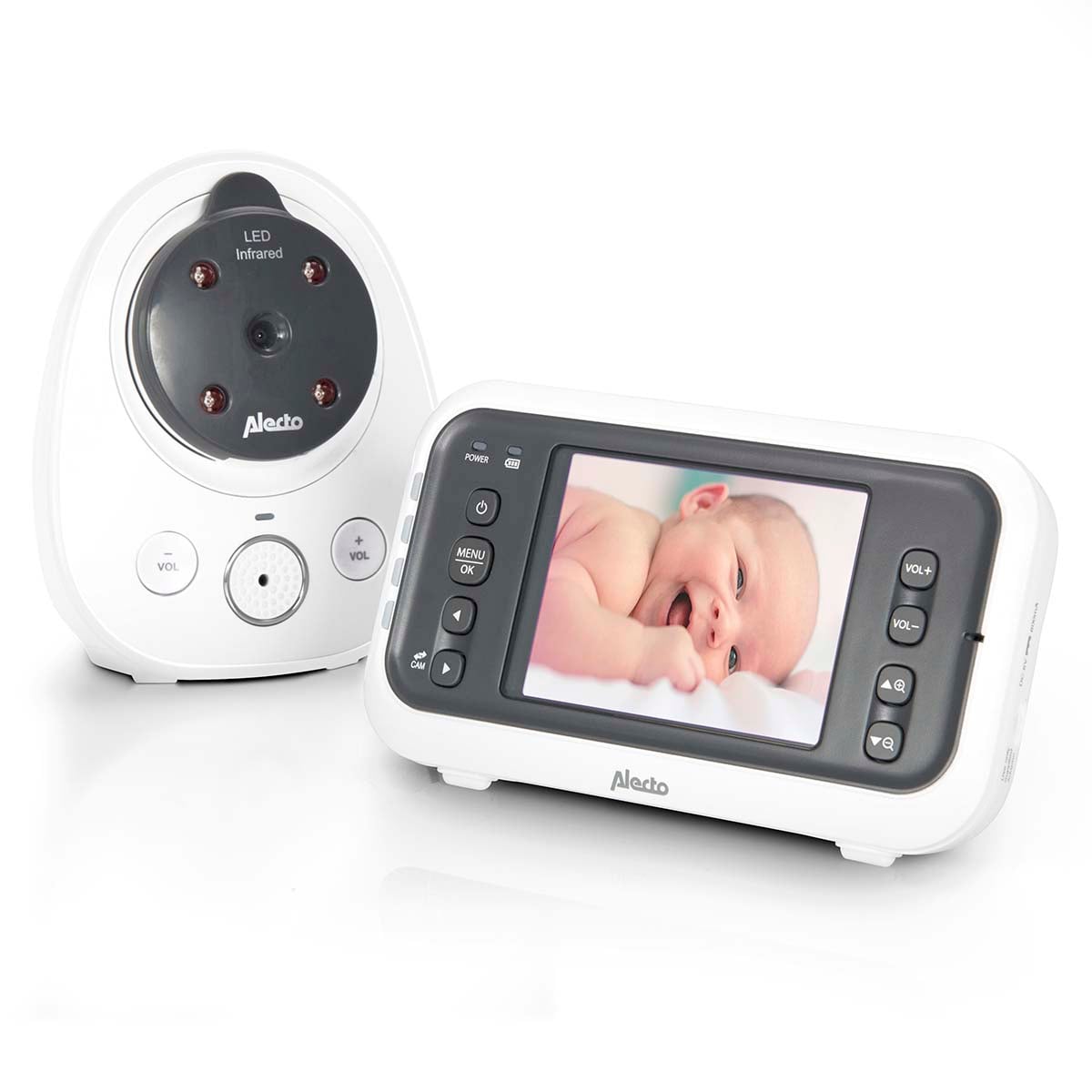 alecto-baby-dvm-77-babyphone-vid-o-2-8-blanc-mode-eco image 1
