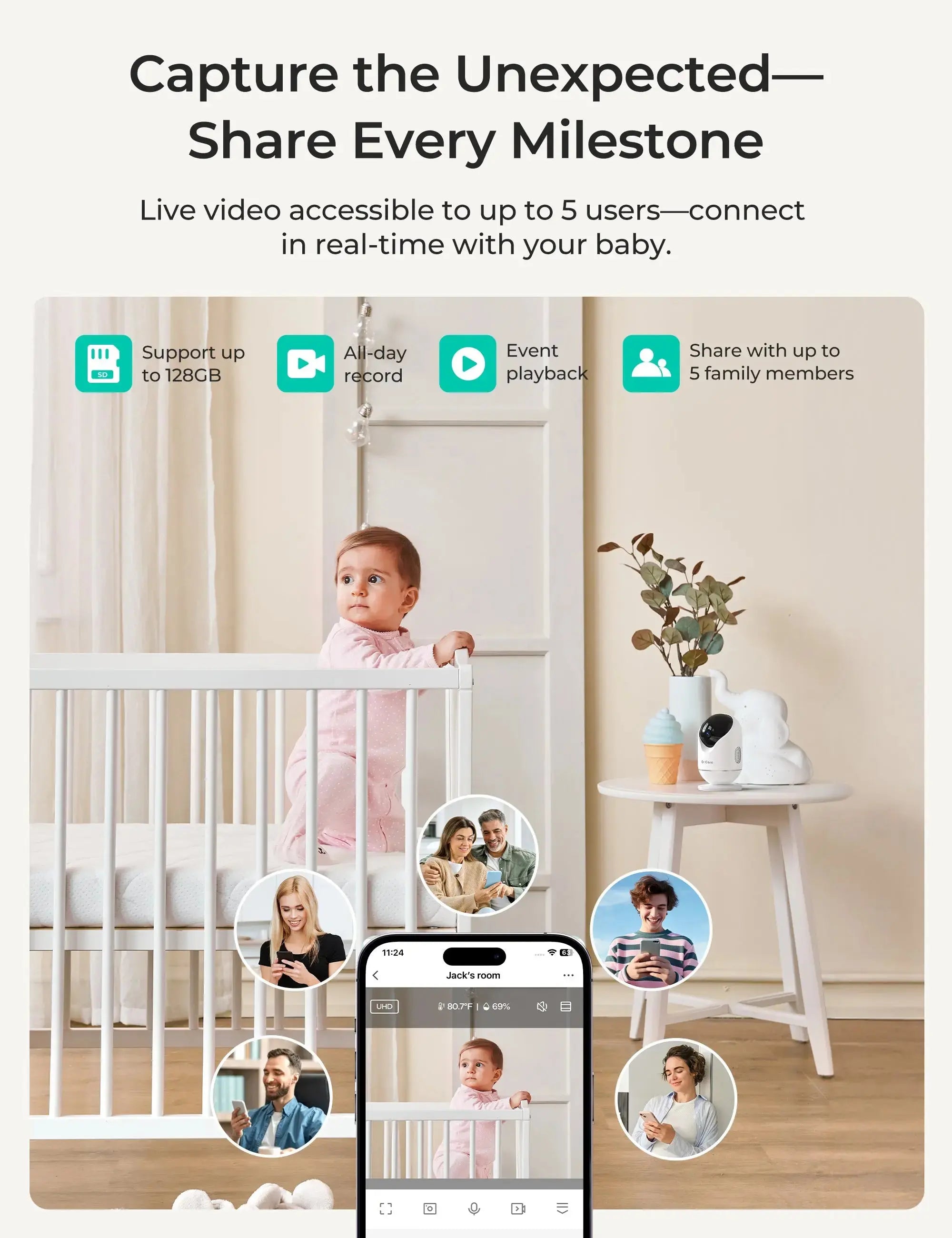dr-care-smart-baby-monitor-sbm004-babyphone-vid-o-5-2k-unit-seule image 4