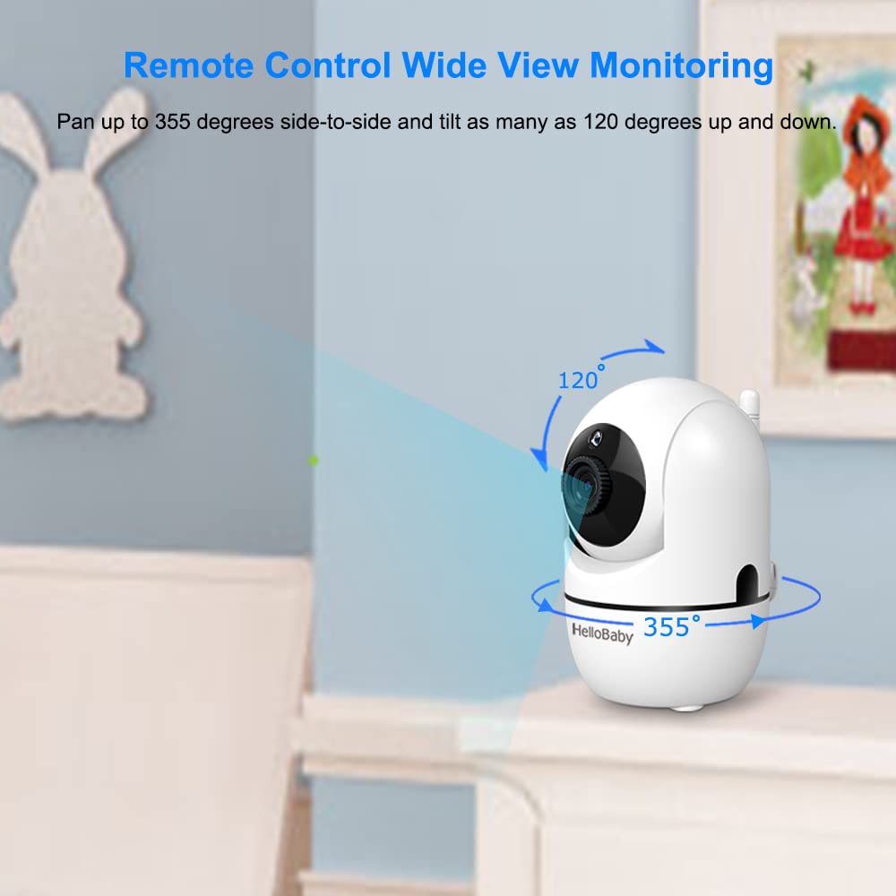 hellobaby-hb65-2-babyphone-vid-o-2-cam-ras-avec-supports image 3