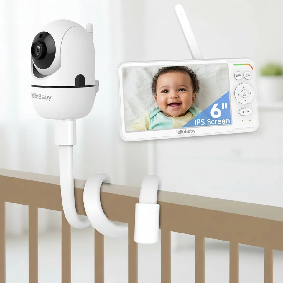 hellobaby-hb6560-babyphone-vid-o-6-pouces-avec-support image 1