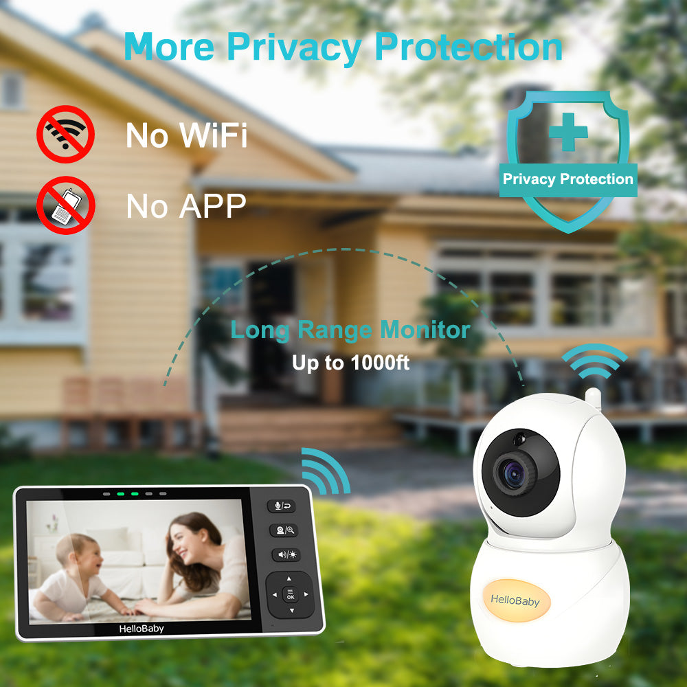 hellobaby-hb6081-babyphone-vid-o-5-5-720p-avec-support image 5