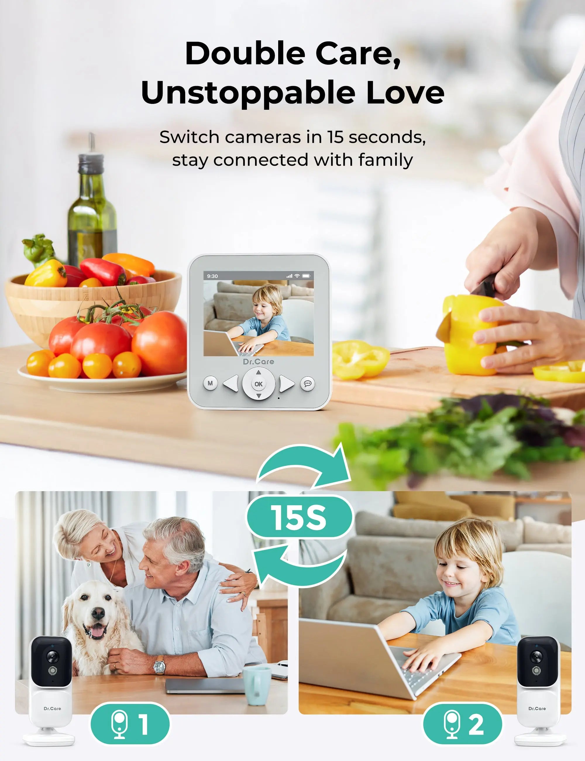 dr-care-neoview-bbm002-babyphone-cam-ra-sans-wifi-2-8-solo image 6