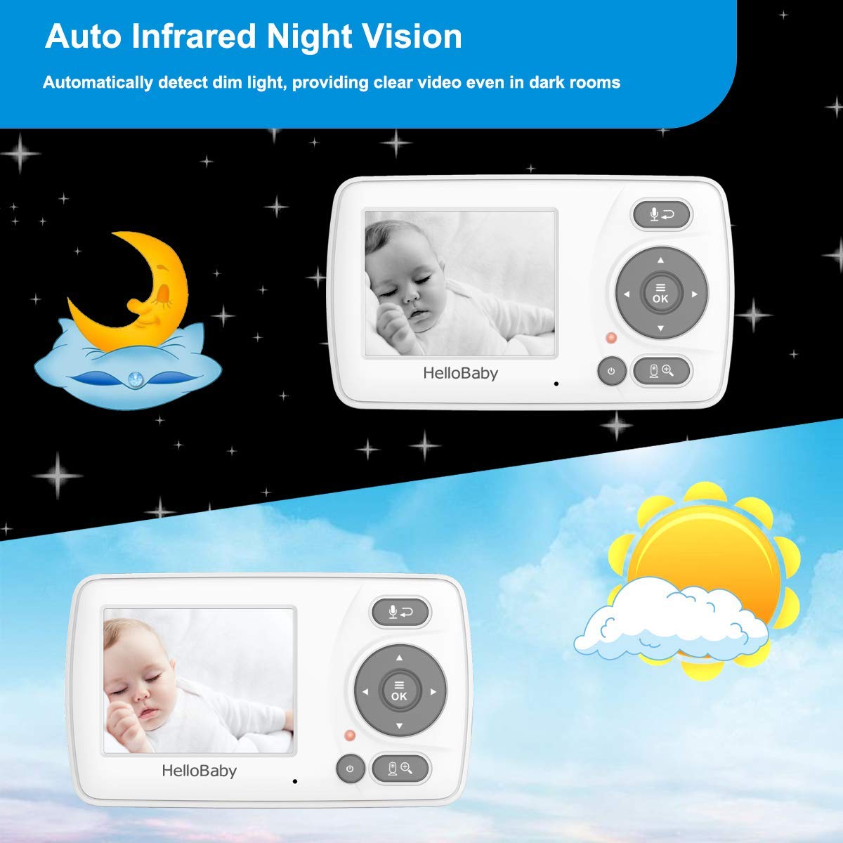 hellobaby-hb30-babyphone-vid-o-cran-2-4-vision-nocturne image 5